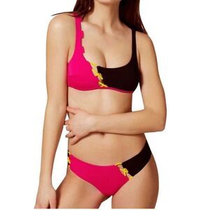 Agent Provocateur Jojo Pink Colorblock Bikini- Size 2/3 Small